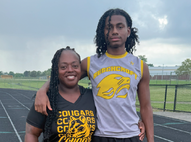 athlete and coach